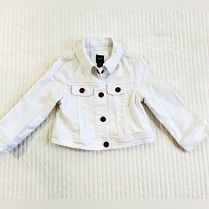 White denim baby jacket